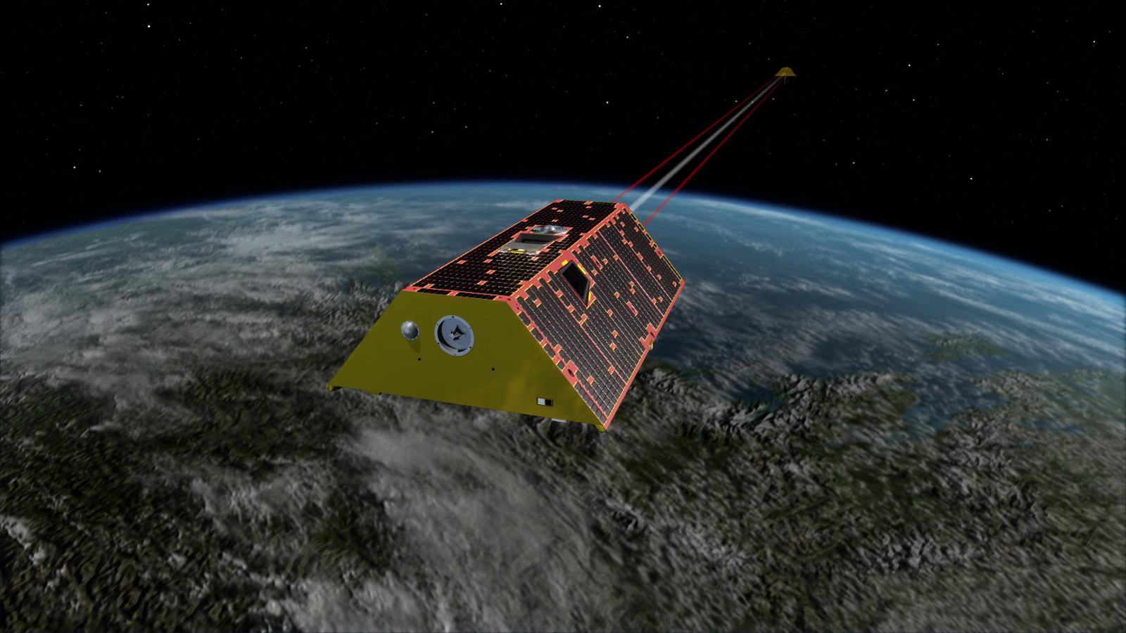 NASA 的新一代環境科學衛星啟用激光測距系統