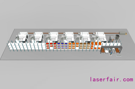  Fastems旗艦版定制型柔性自動化系統(tǒng)——MLS，在集成多臺機(jī)加設(shè)備的同時，還將自動去毛刺單元、機(jī)內(nèi)檢測、視覺系統(tǒng)、打印機(jī)、集中切屑處理系統(tǒng)、中央冷卻系統(tǒng)等一系列生產(chǎn)輔助設(shè)備靈活集成到生產(chǎn)線中。