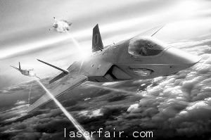 未來機載激光武器作戰想象圖