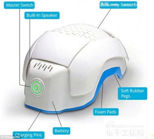 設備包含80個激光發(fā)生器，輻射面積能夠覆蓋平均111平方英寸頭皮面積的90平方英寸。